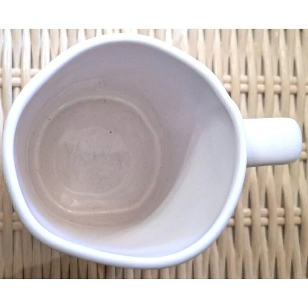 Dunn Hunter Rae Dunn Artisan Collection 20 oz. White Mug Dark Green Lettering
